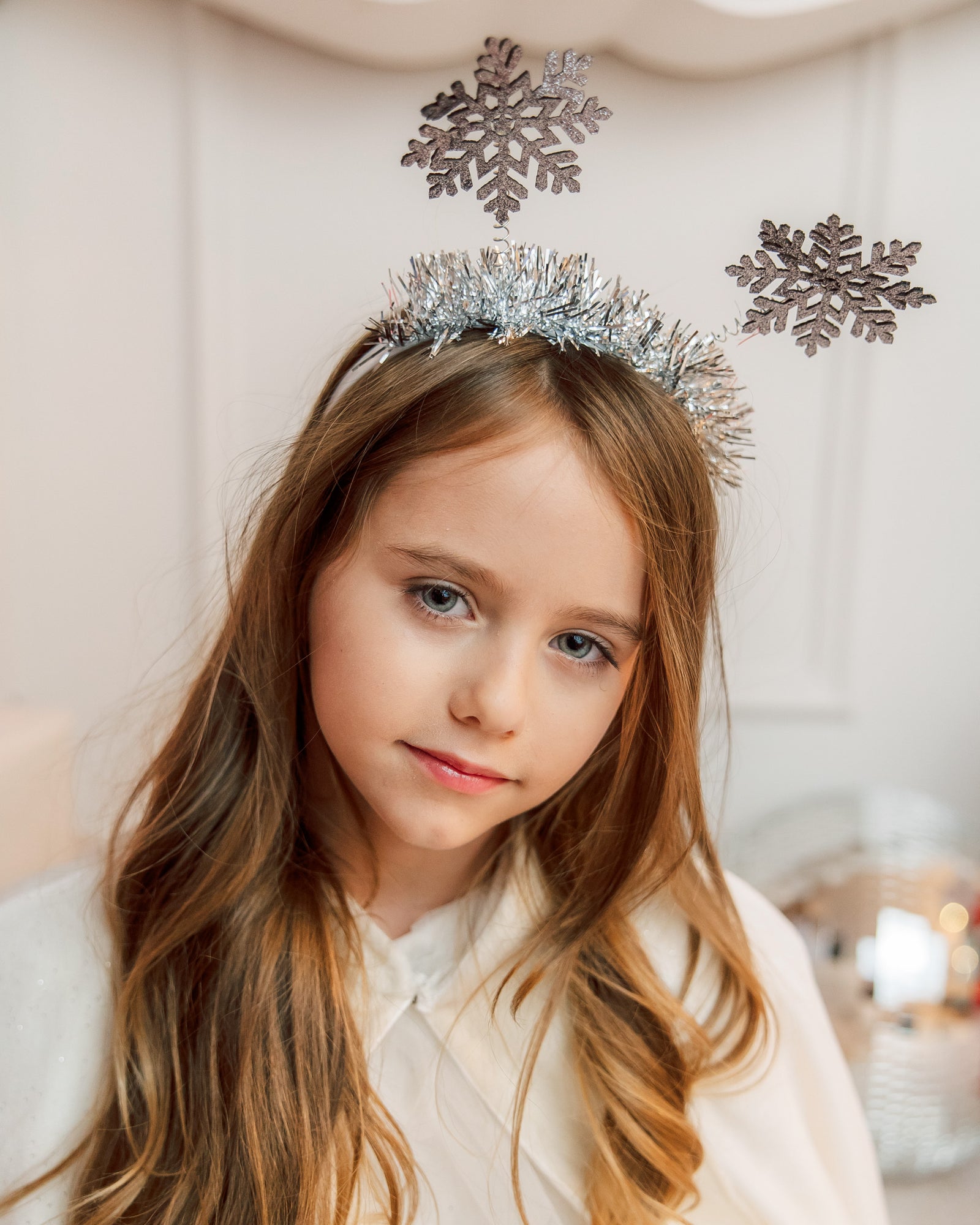Snowflake and Tinsel Wreath