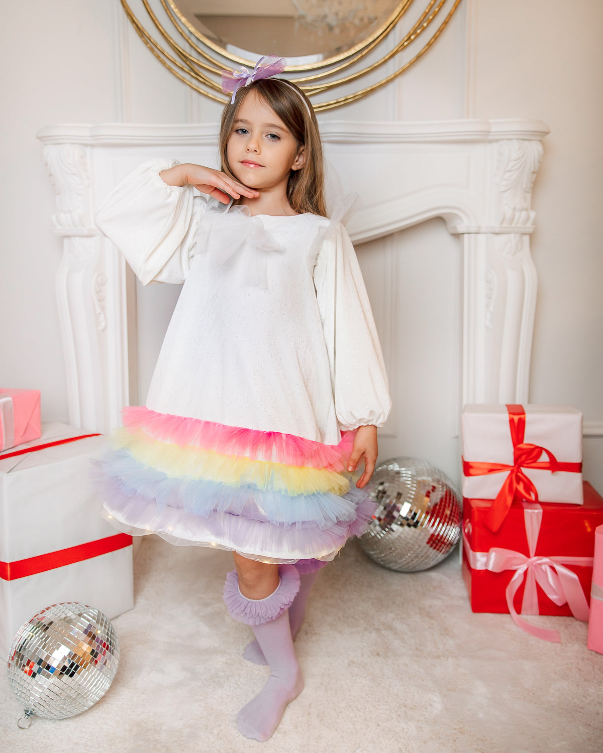 2-piece set, Rainbow Dress and Socks