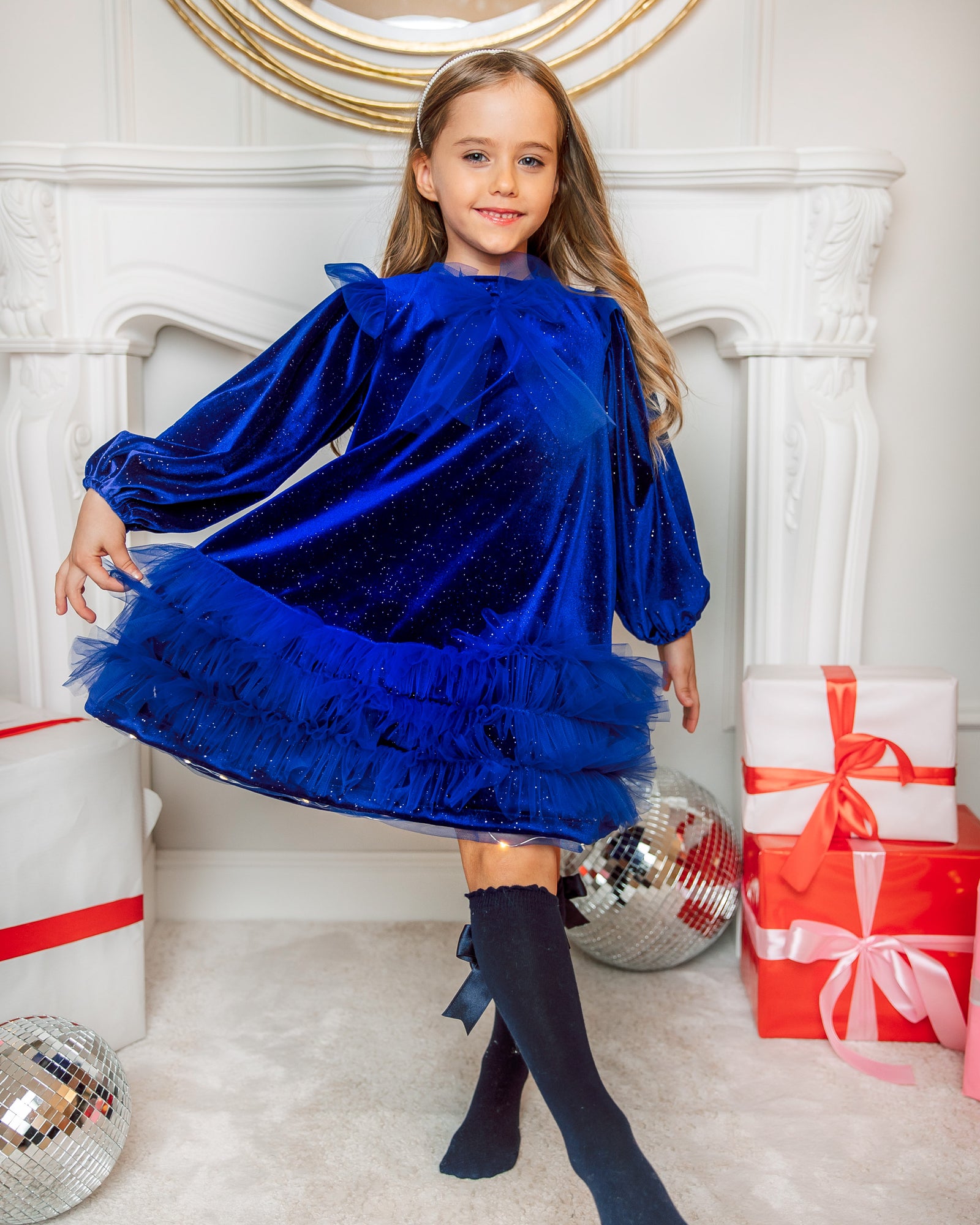 Sparkle Dress, Royal Blue