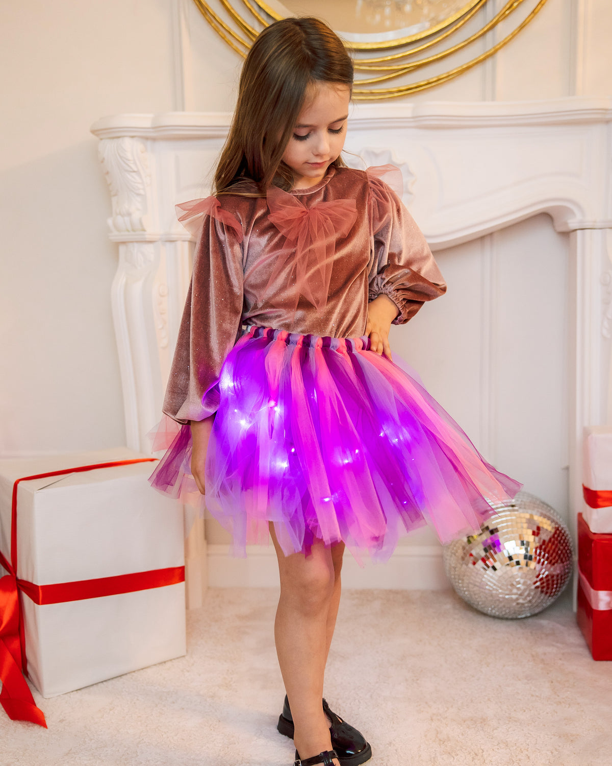 Skirt and Blouse Set, Unicorn, Pink