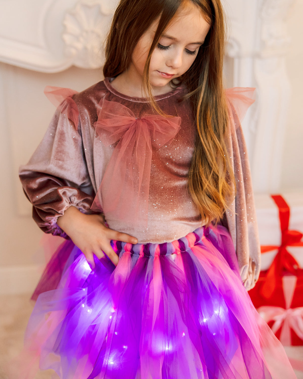 Skirt and Blouse Set, Unicorn, Pink