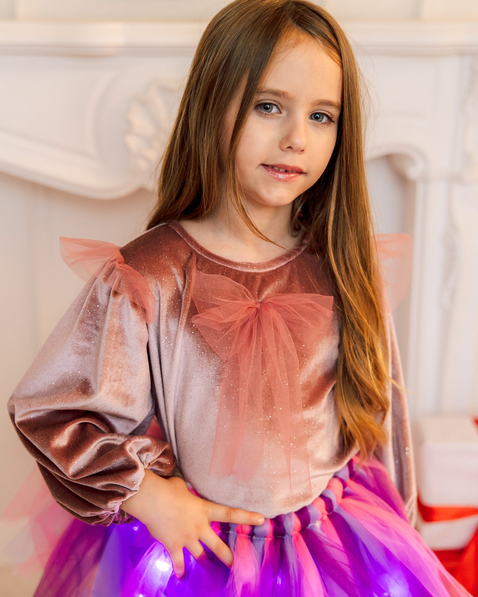 Skirt and Blouse Set, Unicorn, Pink