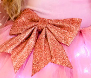 Accessory: Pink Christmas Bow