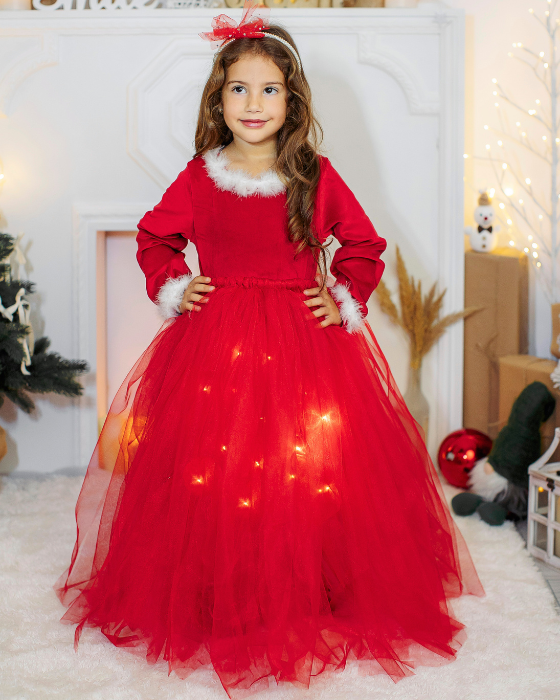 Skirt with Lights, Red