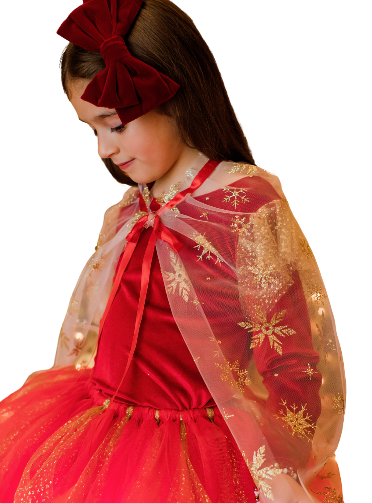 White Christmas Snowflake Cloak