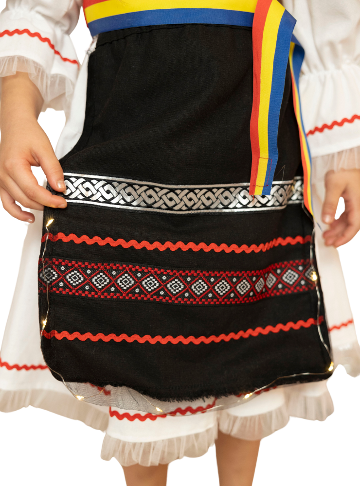 Photo with Lights + Tricolor, for Folk Costume, Children
