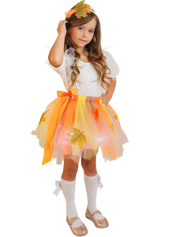 Pastel Leaf Costume, Autumn Fairy, 2 Pieces