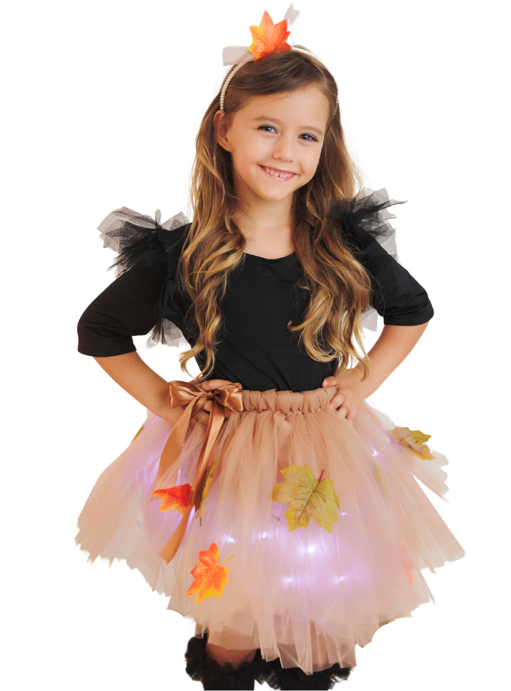 Brown Costume with Leaves, Autumn Fairy, 2 Pieces