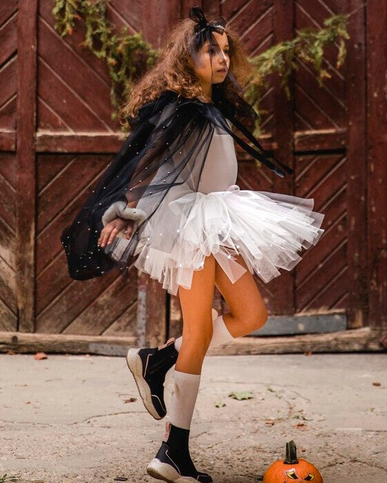 Skirt with Lights, White, Ghost, Halloween