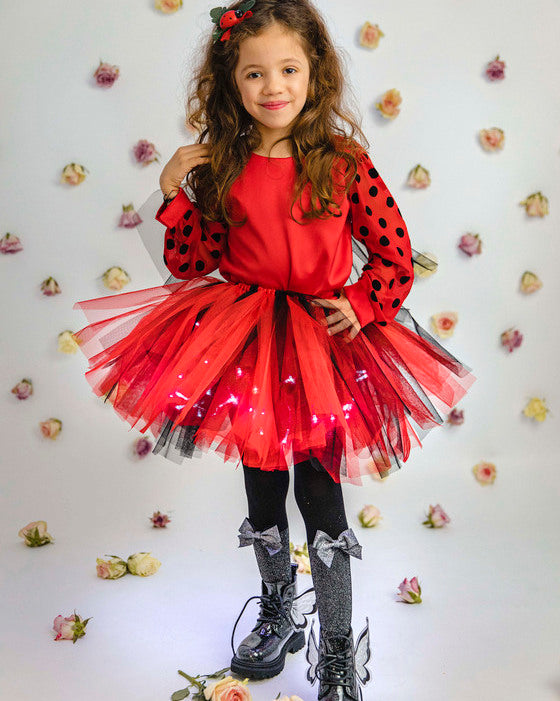 Skirt with Lights, Ladybug for Celebration