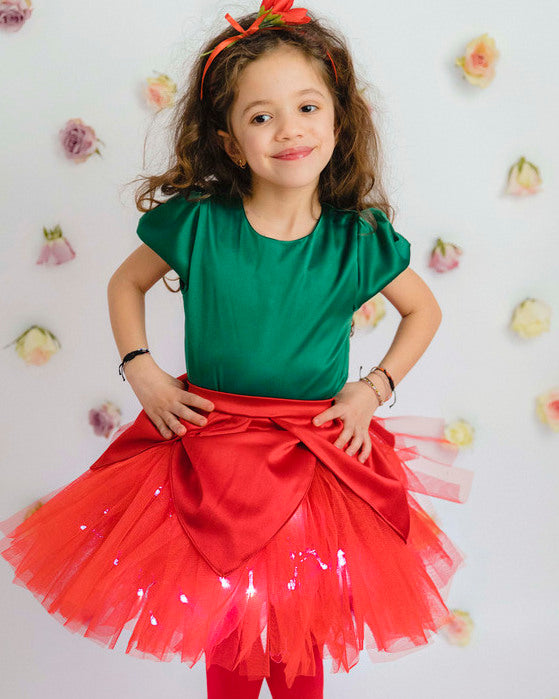 Skirt with Candles, Red Flower, Spring, Celebration 