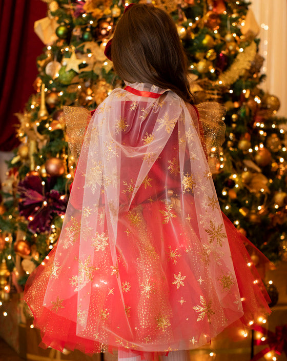 White Christmas Snowflake Cloak
