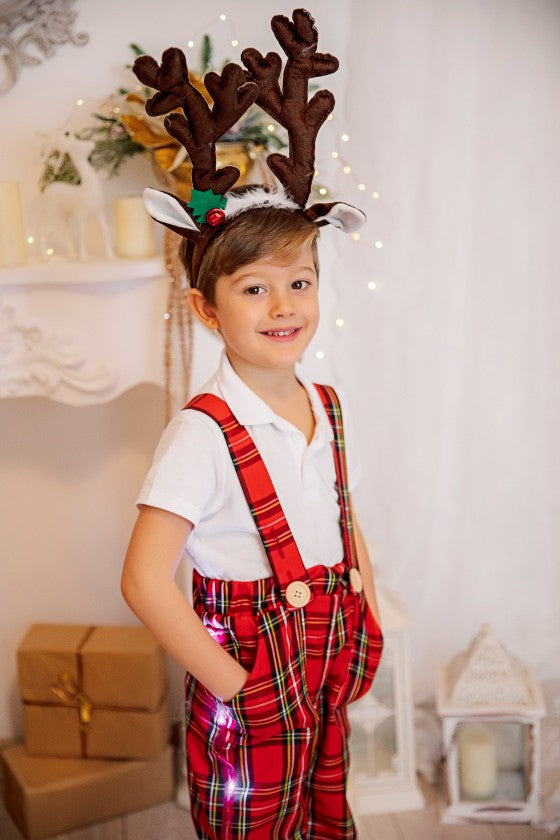 Led Trousers with Adjustable Suspenders, 2-3 years