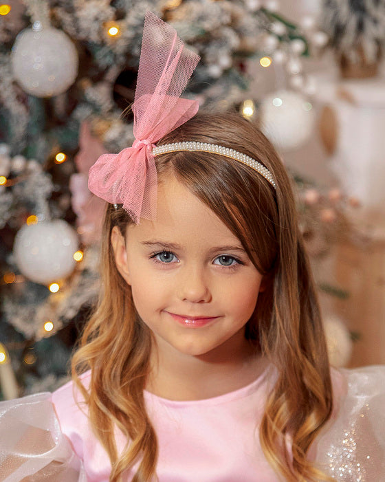 Pink Tulle Headband