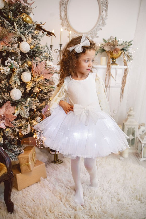 White Skirt, with Sparkles, with a Gorgeous Bow