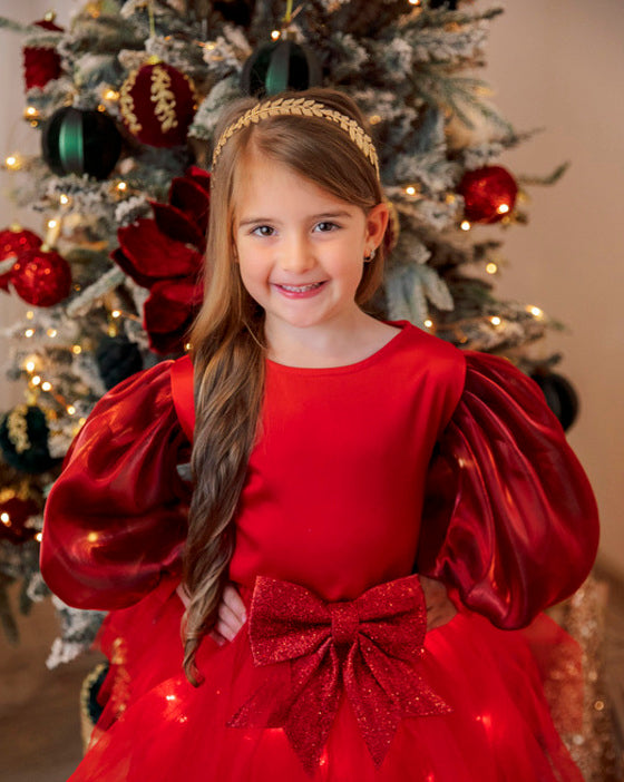 Elegant Red Blouse for Girls