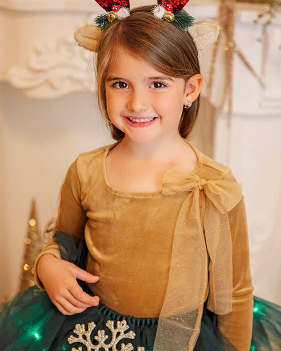 Golden Bow Blouse, 5-6 years