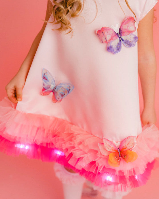 Rochița cu Luminițe Fluturaș, Roz