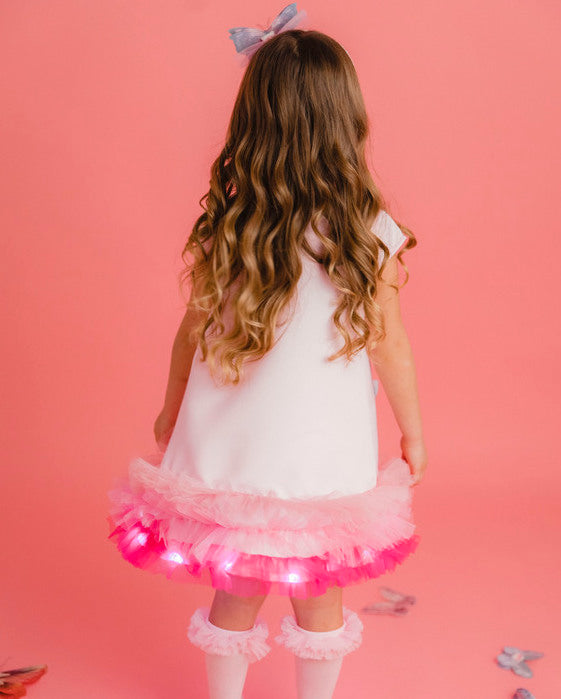 Rochița cu Luminițe Fluturaș, Roz