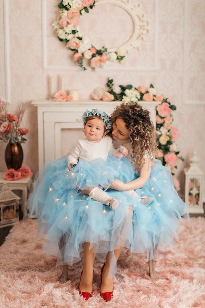 Skirt with Lights, Crystal, for Babies, Baptism and Mot