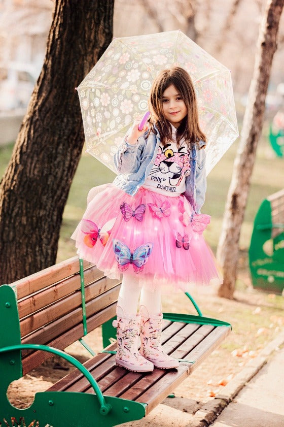 Pink Butterfly Skirt